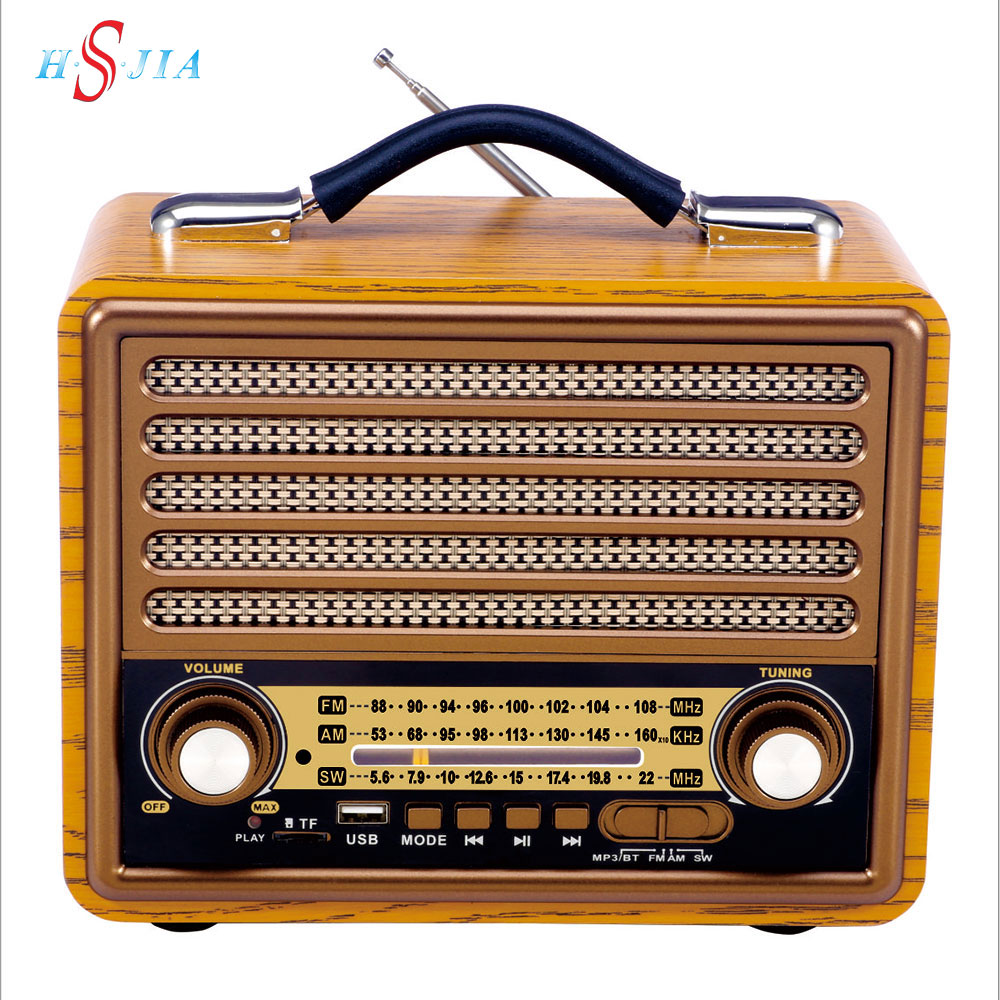 HS-2790 Retro style portable radio support Solar Panel Charge and Lamp out