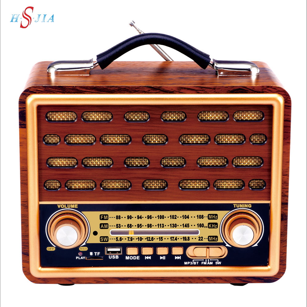 HS-2791 Retro portable Outdoor radio with solar panel