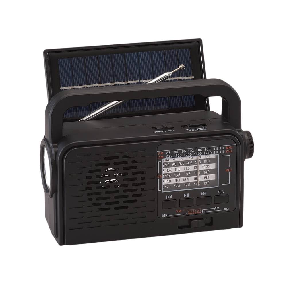 HS-2609 Newest Hot Selling Multi-in Function BT Solar Panel Radio with Torch