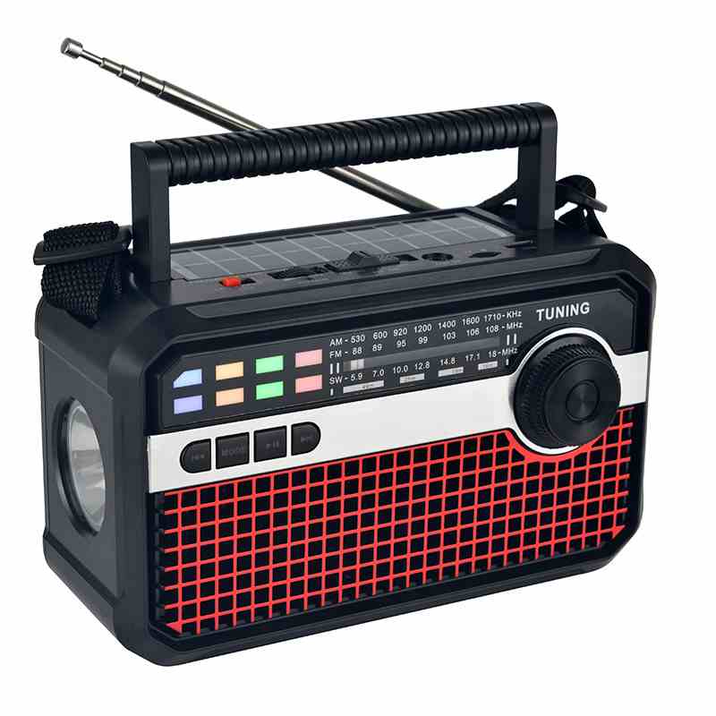 HS-2625 New version Emergency radio Am Fm 3 Band portable outdoor solar powered 