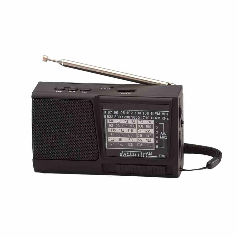 HS-2634 Solar Panel Charging Usb Tf Music Player Fm Am Sw 3 Band Radio With usb