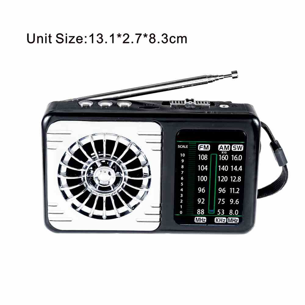 HS-2637 Hot selling home radio fm am sw1 -7 full band handset pocket radio