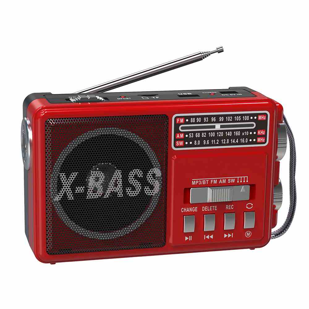 HS-3638 New arrival mini portable stereo Radio with Torch light Built-in Speaker