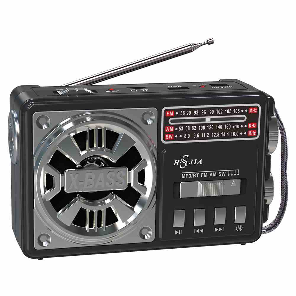 HS-2642 Built-in Speaker Am Fm Portable Radio support Usb/TF rechargeable radio