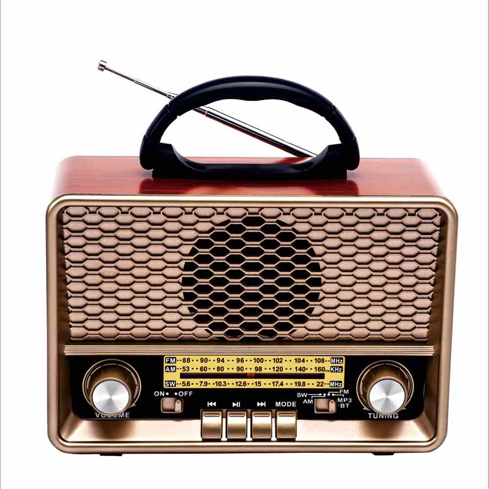 HS-2767 Wooden home phone wireless Bluetooth speaker vintage FM radio