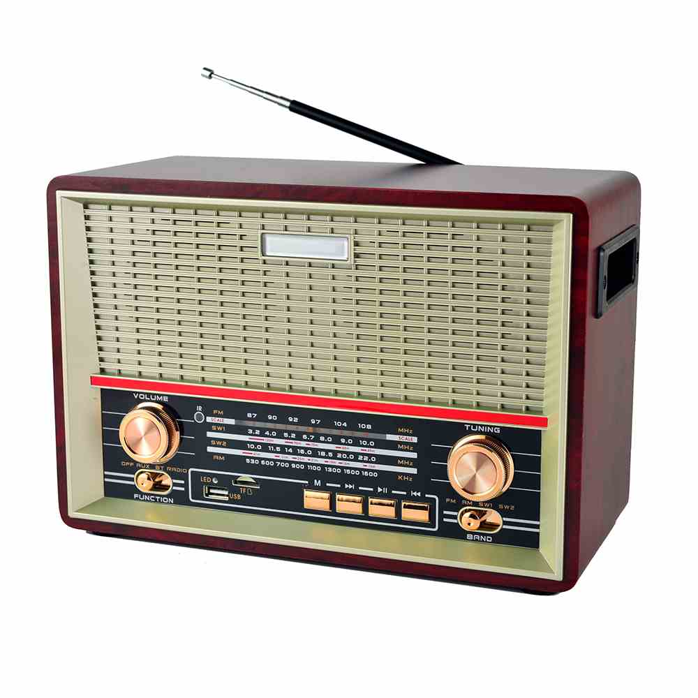 HS-2768 Retro Radio rechargeable with Remote control  Classic Style Retro Radio