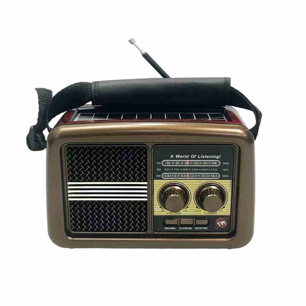 HS-2769 Portable outdoor Bluetooth radio three-band solar charging with lights