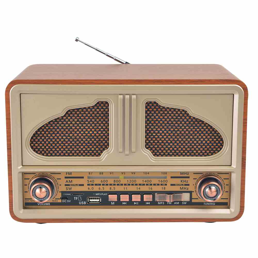 2795 Fm am sw 3 band wooden radio ac dc dsp fm radio rechargeable fm radio