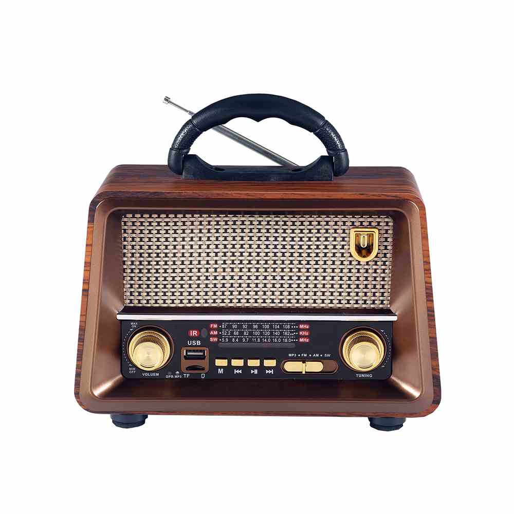 HS-2800 Retro Style Radio Shape Mp3 Usb Tf Am Sw Fm Radio speaker with usb tf