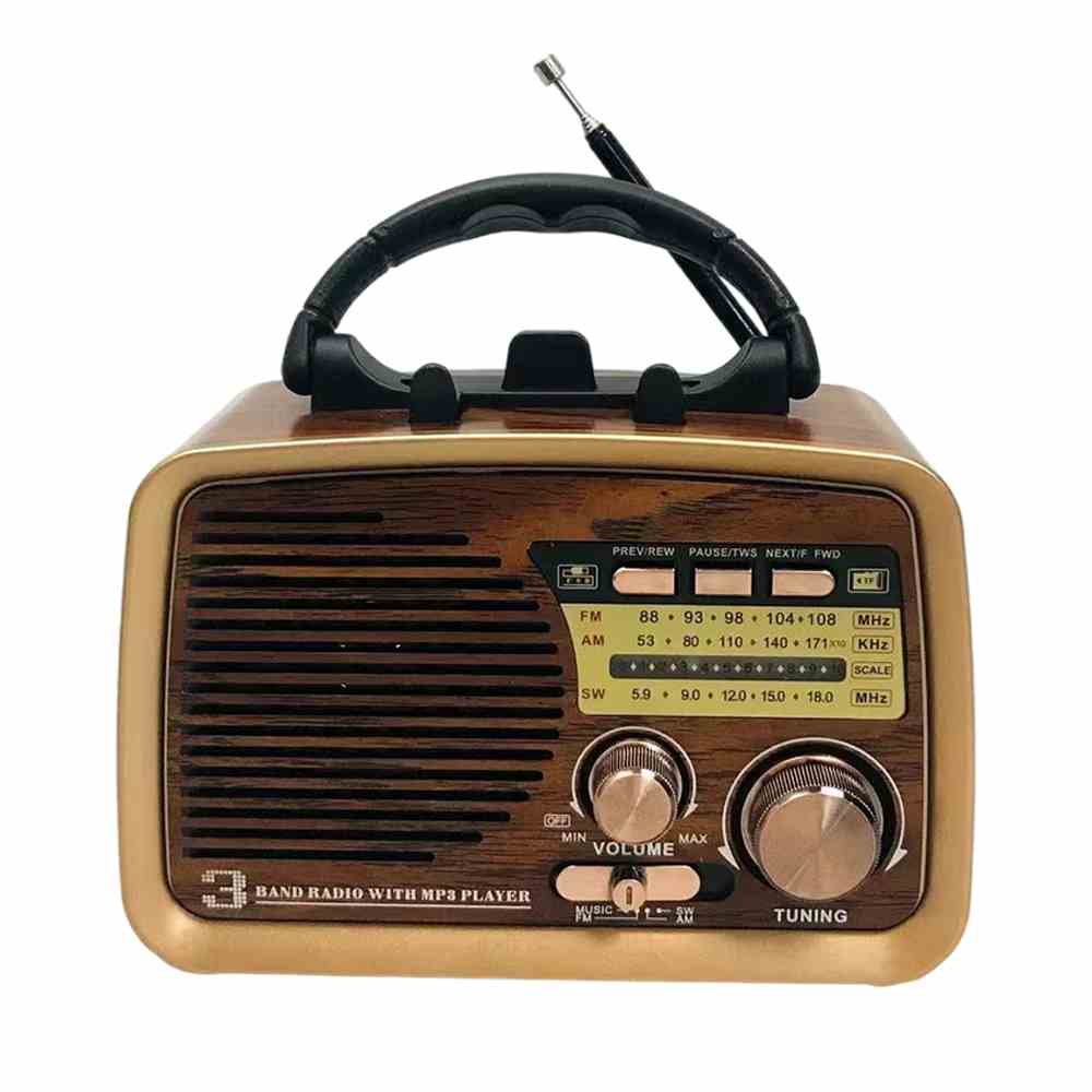 HS-2810 Factory produce Wooden vintage and fashion style portable radio with usb