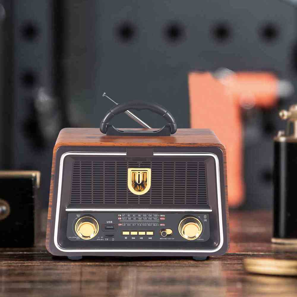 HS-2814 Top seller classic vintage portable AM FM SW radio retro desktop radio