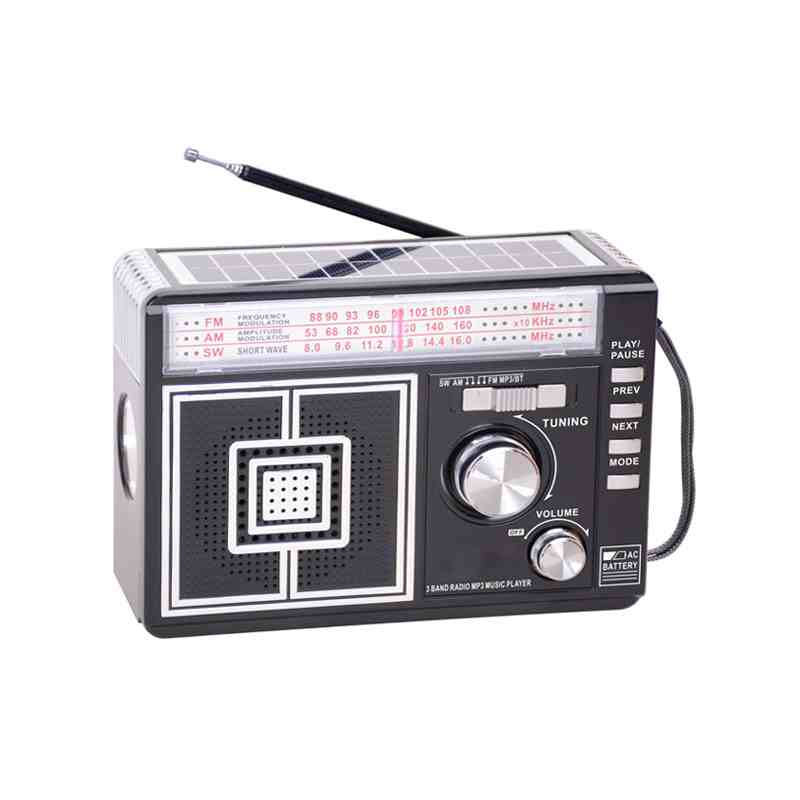 HS-2815 Popular New Product AM/FM/SW 3 Band With Solar Plane Torch Light