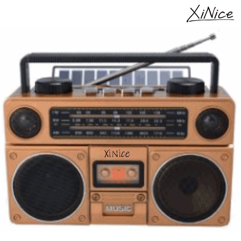 MLK-7819 Factory Wholesale Classic style radio vintage AM FM solar powered radio