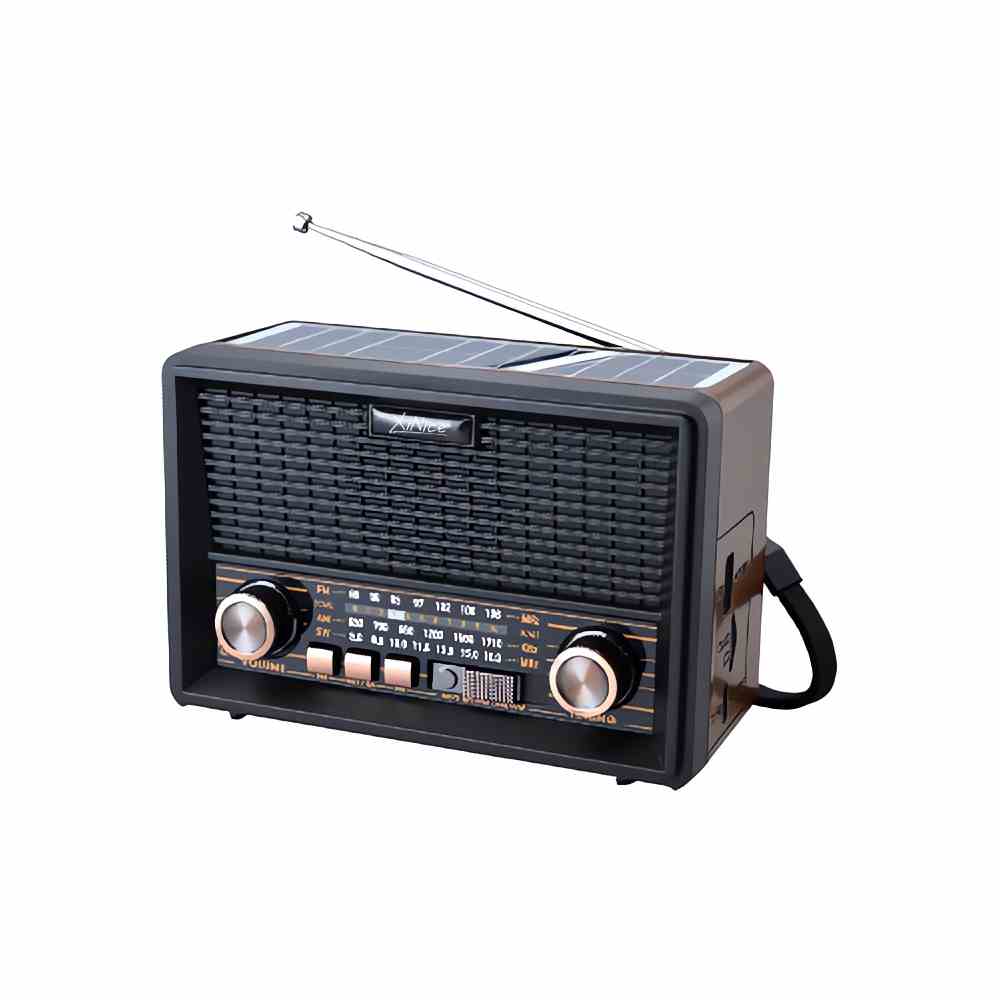 MLK-7828 Old style Home radio Portable Desktop solar powered Fm Am Sw 3 Band