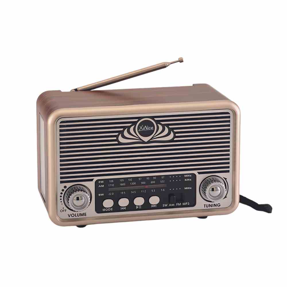 MLK-7843 High sensitivity disco light retro usb radio NS-6678BT portable vintage