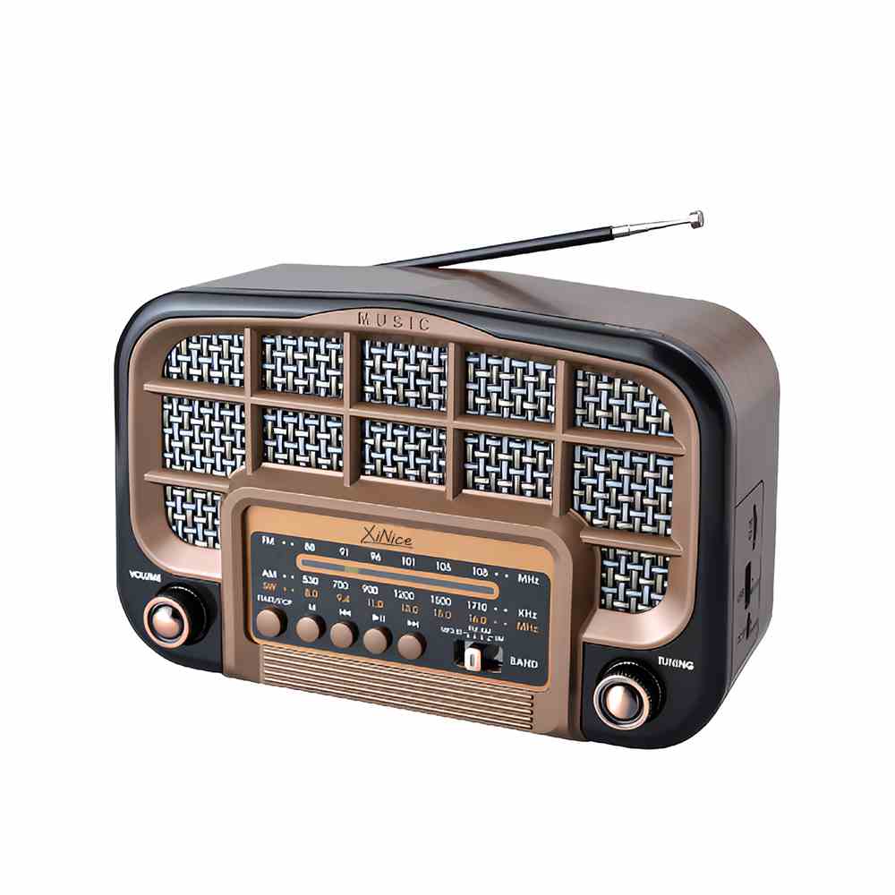 MLK-7845 Old fashioned Vintage Style portable radio with Bluetooth Music Player