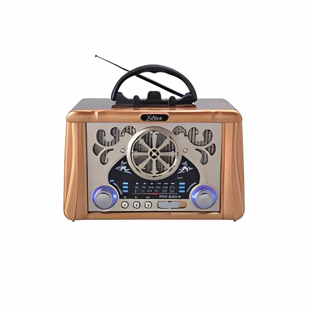 MLK-7868 Factory wholesale portable retro radio vintage FM/AM/SW 3-band radio 