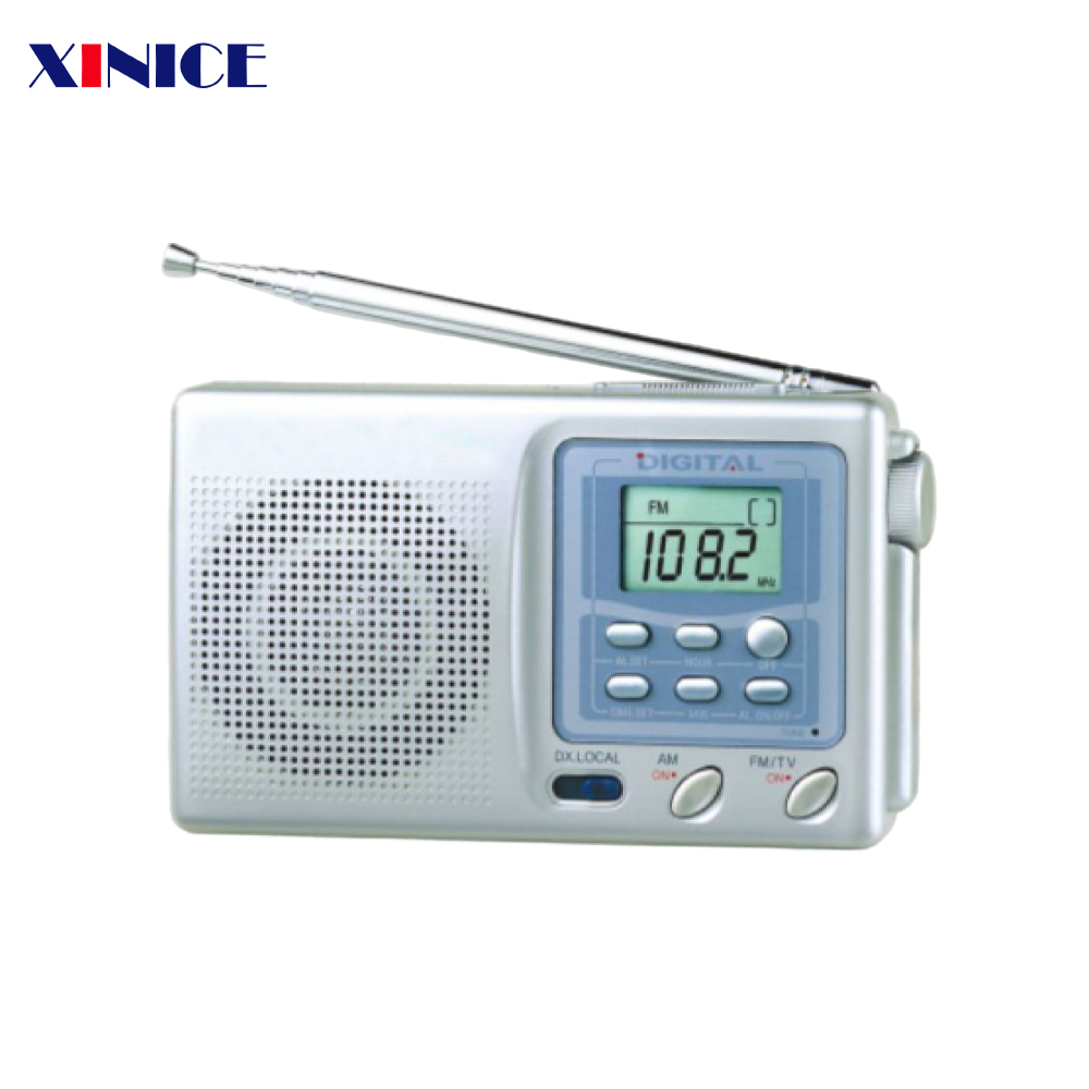 Wholesale Multi functions radio Fm/Tv/Mw/Sw 9 band radio digital clock radio