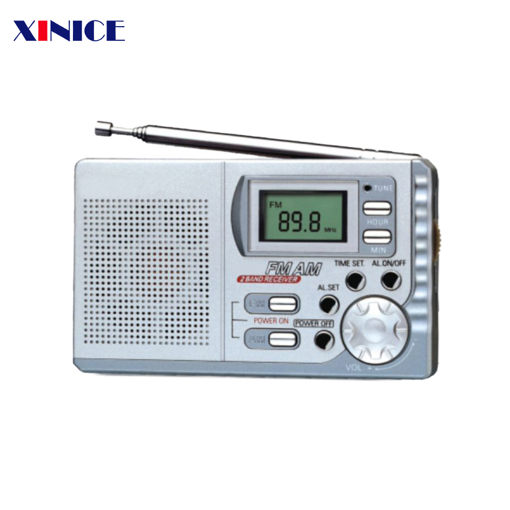 Hot Sell shortwave portable am fm retro radio digital display pocket radio